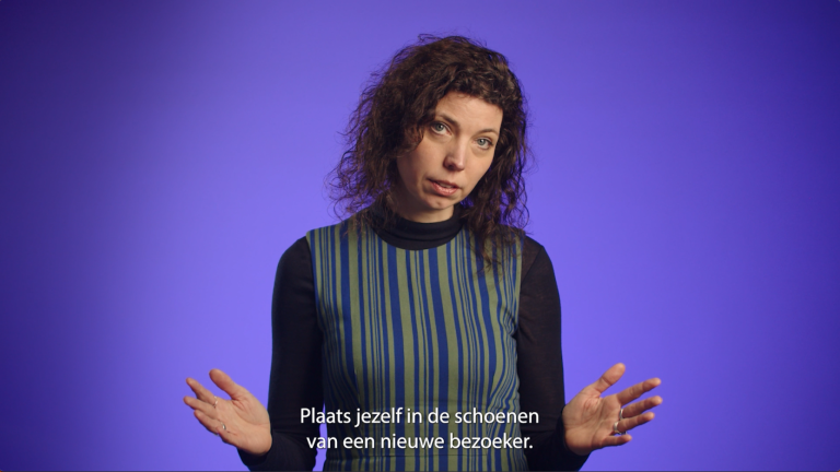 Plaats jezelf in de schoenen van een nieuwe bezoeker. Tanja, TutoriALL